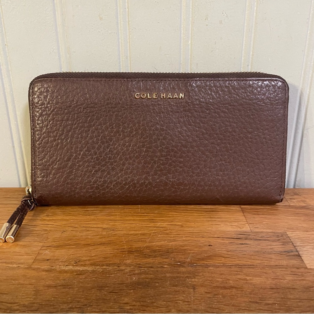 Cole Haan Leather Adeline Continental Zip Wallet